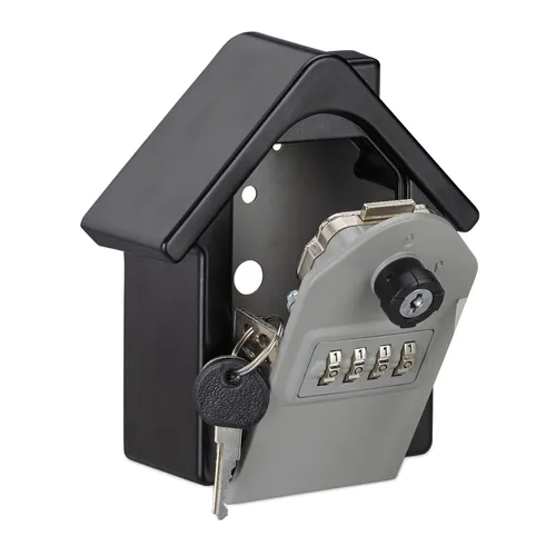 Schlüsseltresor Schlüsselbox Keygarage Mini Safe 2er Set - Schlüsselschränke, -boxen & -verstecke, robustes 2er Set aus Stahl und Aluminium für sichere Wandmontage, ideal für den Schutz Ihrer Schlüssel.