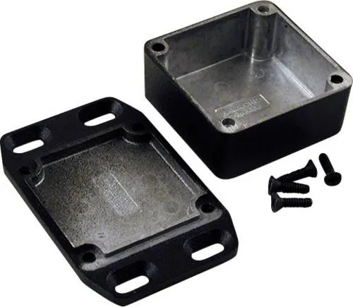Hammond Electronics 1590LLBFLBK Universal-Gehäuse 50 x 50 x 25 Aluminium Schwarz 1St.