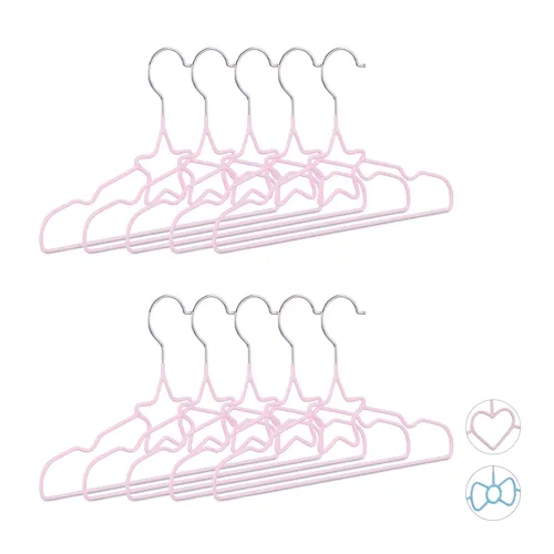 Kinderkleiderbügel 10er set Baby Kleiderbügel Drahtkleiderbügel 10 Stück