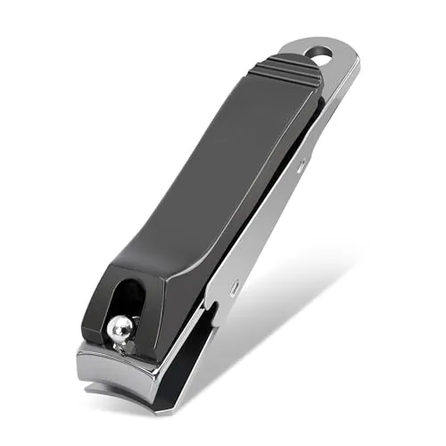 Nagelknipser, Große Nagelknipser Knipser Fußnägel Gerade Nail Clipper aus Edelstahl, Ultra Wide Jaw Opening Sharp Nagelzwicker für Sehr Dicke Nägel, für Damen und Herren (75MM)