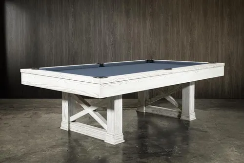 Pooltisch Freizeittisch 7 Fuß - Luxus Billardtisch in Weiß - Hochwertiger Billardtisch für Freizeitspaß, Größe: 7 Fuß, Maße: 234 x 135 x 85 cm. Ideal für gesellige Abende und entspannte Spielmomente.