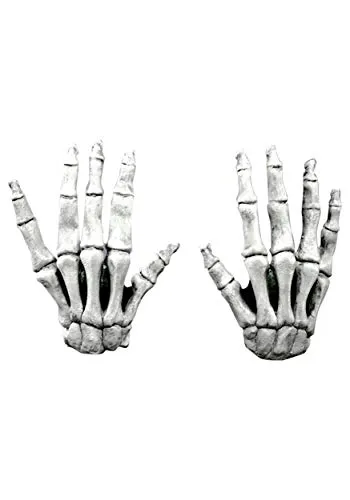 Generique - Halloween Kurze Skelett-Handschuhe für Erwachsene