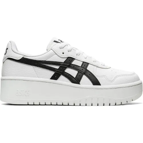 ASICS Damen Freizeitschuhe JAPAN S PF - Nostalgische Basketball-Ästhetik - Sneaker mit Plateau-Design und nostalgischem ASICS-Branding, inspiriert von den 80ern und ideal für einen stylishen Look.