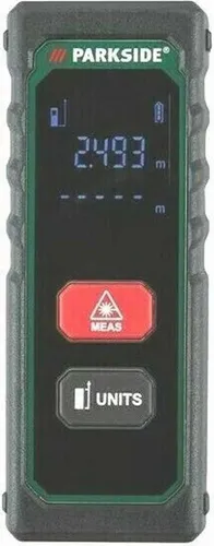 PARKSIDE Laserentfernungsmesser mit LCD-Anzeige - Messgeräte: Präziser Laserentfernungsmesser mit 2 Modi für einfache und schnelle Abstandsmessungen, ideal für Heimwerker und Profis.