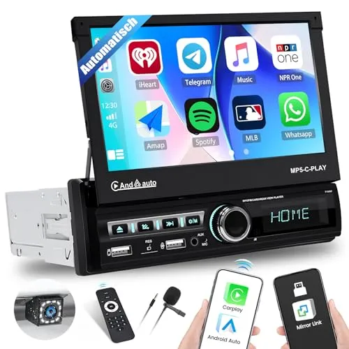 Hikity 7 Zoll 2-Din Auto-MP5 mit Bluetooth und DAB von SIXTOP