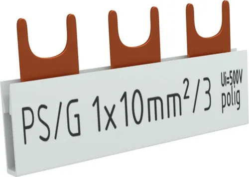 1P Phasenschiene Gabel 3-polig 10mm2 PS/G Schiene Sammelschiene 63A