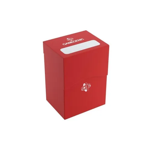 Gamegenic Spiel GGS25023 - Deck Holder 80+ Rot, hochwertige Kartenbox aus robustem Kunststoff für sichere Aufbewahrung von Spielkarten