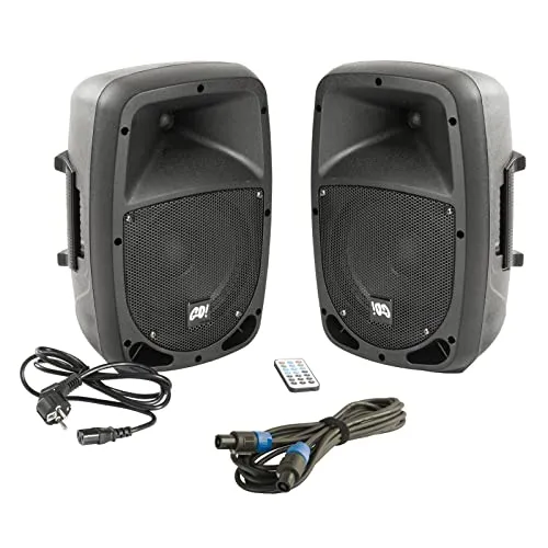 MUSIC STORE Go! 8A/P Twin - Set Aktive Lautsprecher - Aktives Lautsprecher-Set mit 8