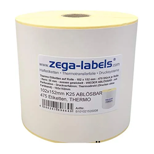 Thermo Etiketten auf Rolle