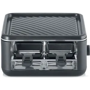 RG 2360 - Raclette Grill mit 4 antihaft-beschichteten Pfännchen, 800 W Leistung für geselliges Schlemmen