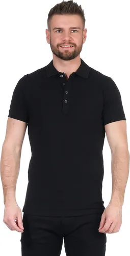 Stylisches Mens Diesel T-Heal Polo Shirt in Schwarz von Diesel