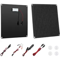 VEVOR 12V Monokristallines Solarpanel-Kit 20 W - Solaranlagen mit 6-stufigem Schutz und hoher Umwandlungseffizienz, ideal für Wohnmobile, Autos und Boote. Tragbar und einfach anzuschließen für nachhaltige Energieversorgung.