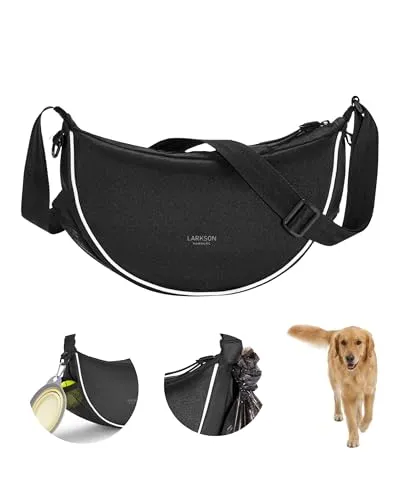 LARKSON Half Moon Bag Hundetasche Schwarz von Larkson