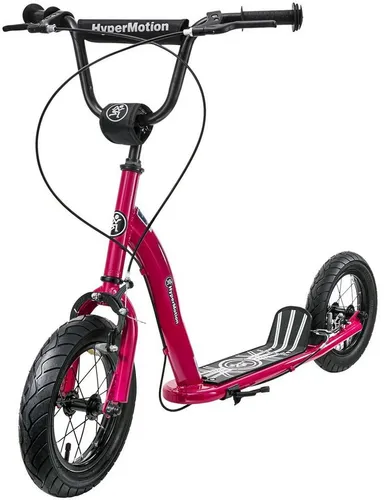 HyperMotion Kinderroller Cherry, City Kick Scooter - Roller für Kinder ab 8 Jahren mit 30 cm aufblasbaren Rädern, ideal für komfortable Fahrten auf verschiedenen Oberflächen und fördert aktive Freizeitgestaltung im Freien.