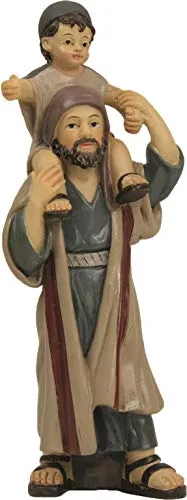 Dekop Krippenfigur Hirte mit Kind auf Schulter passend für 10cm Figuren (44635284782)