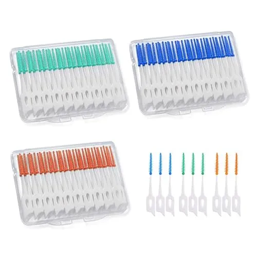 MIVAIUN Interdentalbürsten 120 Stück – Dual-Use Zahnseide