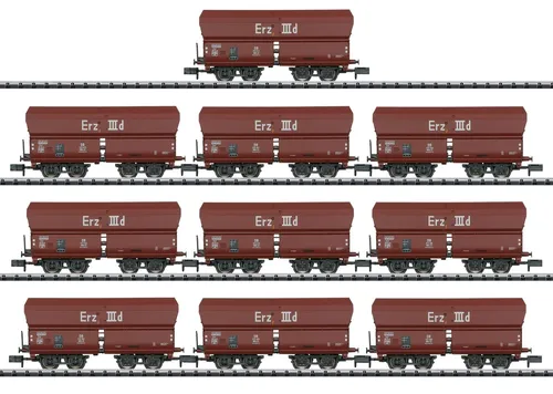 Trix 15458 | Wagen-Display Erz IIId  9  Stück Spur N