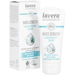 Lavera Basis Sensitiv Feuchtigkeitscreme 50 ml - Arzneimittel - Feuchtigkeitsspendende Tagescreme für empfindliche Haut, frei von synthetischen Inhaltsstoffen und ideal für tägliche Pflege.