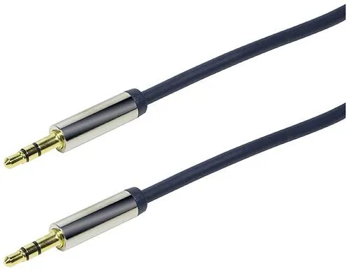 LogiLink CA10500 Klinke Audio Anschlusskabel 5.00m Dunkel-Blau (matt)