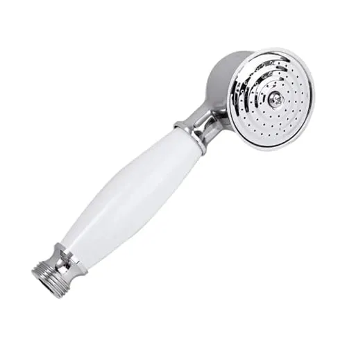 Retro Kupfer Handheld Shower Head Handbrause Brausekopf Duschkopf Silber