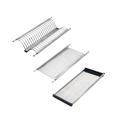 Emuca - Abtropfgestell Suprastar für hohe Module, Innenraum 535-585mm, Verchromt, Stahl