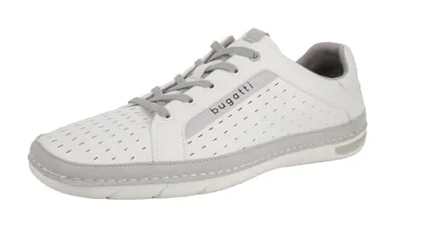 bugatti 321-ASG01-5000 XL Herren Freizeitschuh - 2000-White, Größe: 47 EU - Herren-Sneaker aus hochwertigem Lederimitat, leicht und bequem für den Alltag, ideal für entspannte Freizeitaktivitäten.