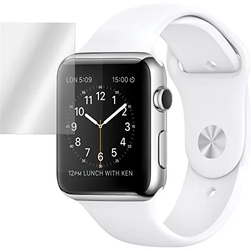 PhoneNatic 4er-Pack Displayschutzfolien klar kompatibel mit Apple Watch 42mm