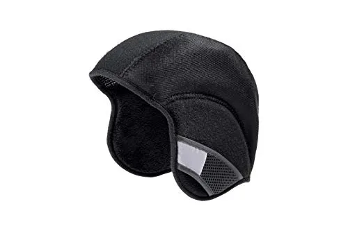 ALPINA Winter Cap Kids - Atmungsaktive, Microfaser Fleece Unterziehmützepassend für XIMO, XIMO Flash & XIMO LE Für Kinder, Black, XS