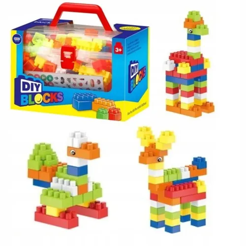 ZESTAW KONSTRUKCYJNY W WALIZCE DUŻE BEZPIECZNE KLOCKI PLASTIKOWE 1 6920179720469