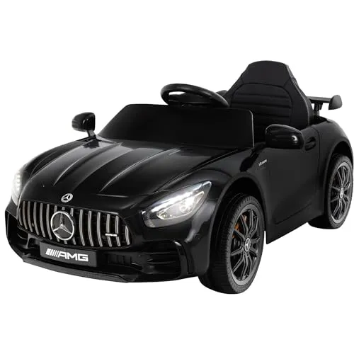 Actionbikes Motors Kinder Elektroauto Mercedes AMG GT R Roadster - Elektrofahrzeug für Kinder ab 3 Jahren mit 2.4 GHz Fernbedienung, LED-Beleuchtung und sicherem Soft Start. Ideal für Fahrspaß bis zu 5 km/h und bis zu 1,5 Stunden Fahrdauer.