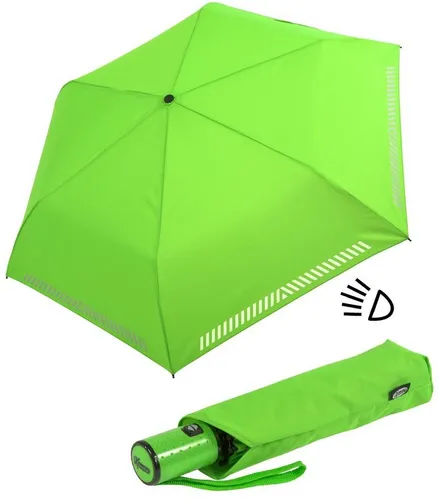 iX-brella Automatik Kinderschirm Safety Reflex in grün von iX-brella