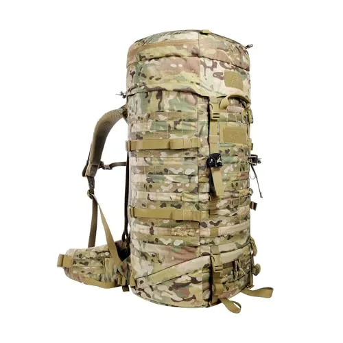 Tasmanian Tiger TT Base Pack 75 MC Modularer Einsatz-Rucksack - Ergonomischer Trekking-Rucksack mit anpassbarem Tragesystem für hohen Komfort. Mit Molle-System für individuelle Erweiterungen und einem Volumen von 75L bis 90L, ideal für lange Touren.