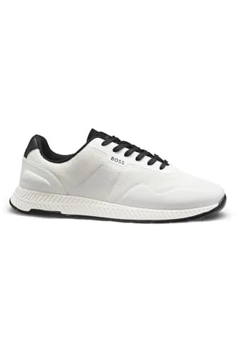 BOSS Sneaker Sports Sneaker im Runners Look - Perfekte Kombination aus Stil und Komfort! Die BOSS Sneaker bieten eine angenehme Polsterung und rutschfeste Sohle für sicheren Halt. Ideal für lässige Outfits und aktive Freizeitgestaltung.