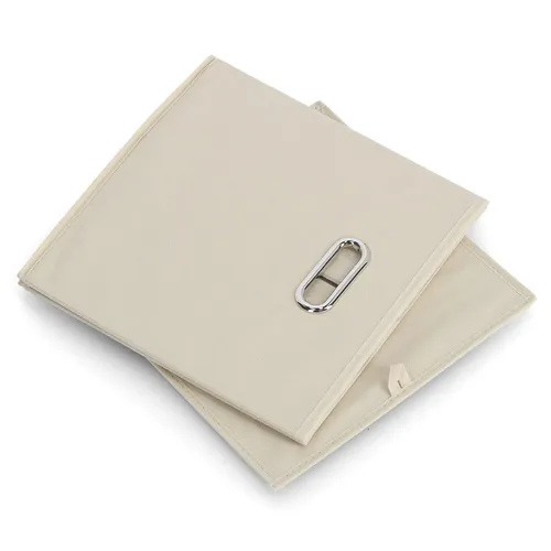 Zeller Aufbewahrungsbox 30,0 l - 32,0 x 32,0 x 32,0 cm beige 14111