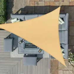 Sonnensegel Dreieckig Wasserdicht 3,6x3,6x3,6m 95UV 3.6x3.6x3.6 Sand
