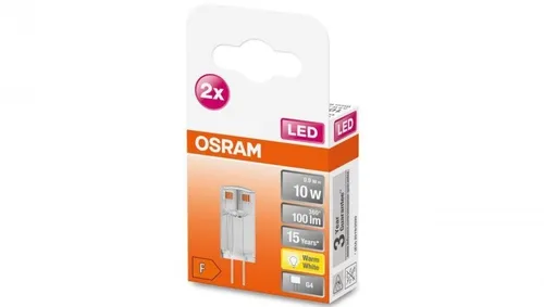 Żarówka LED G4 KAPSUŁKA 0,9W = 10W 100lm 2700K Ciepła 320 OSRAM 2PAK
