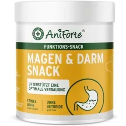 AniForte Magen & Darm Snack für Hunde 300g - Probiotische Verdauungshilfe - Hundefutter mit hochwertigem Hähnchenfleisch, Probiotika und Heilmoor für eine gesunde Verdauung. Ideal für Welpen und ältere Hunde, unterstützt die Darmregulierung und verbessert die Kotbeschaffenheit.