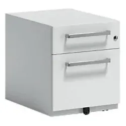 Bisley Rollcontainer Note, Metall, weiß - Büroschränke mit abschließbarem Design, 1 Schub und Hängeregistraturauszug für optimale Organisation, ideal für jedes Büro.