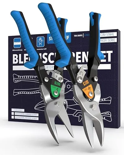 Blechschere Set gerader- & rechter Schnitt von STONE REEF