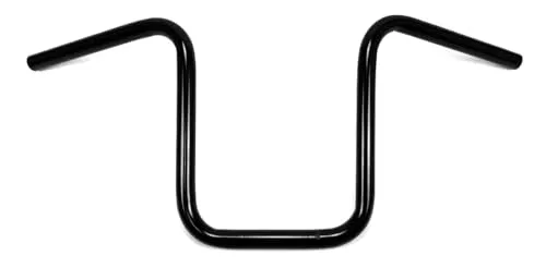 Zoll (25,4mm) Lenker Universell Narrow Ape Hanger 30cm Schwarz 1