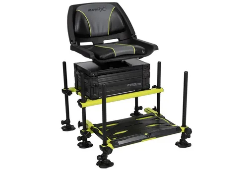 Produktbild Fox Matrix Angelstuhl Fox Matrix F25 Pro Sitzkiepe mit Drehelement Edition Limette - Sitzbox