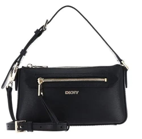 DKNY Women's Bryant AVE TZ Demi Crossbody Handbag, BLK/Gold von DKNY