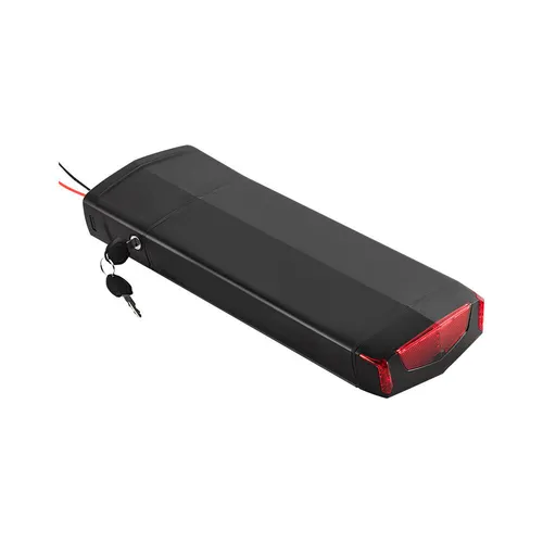 E-Bike Akku 48V 10Ah 480Wh Gepäckträgerakku Li-Ion Battery Pedelec ebike BMS LED