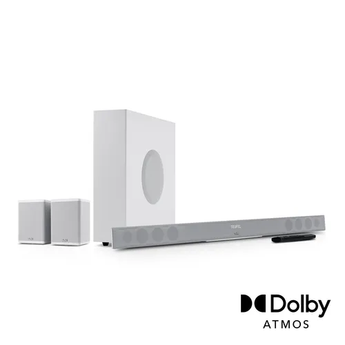 Teufel CINEBAR 11 Surround für Dolby Atmos – 4.1-Set in weiß von Teufel