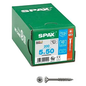 SPAX Universalschrauben T20 Senkkopf Edelstahl A2 0197000500503 5 mm x 50 mm, 200 St.