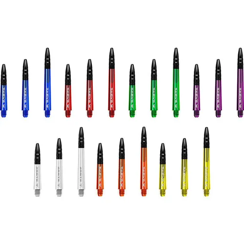 Mission Dart Sabre Shafts Colour mit Aluminium Top Dart Schäfte für Darts NEU