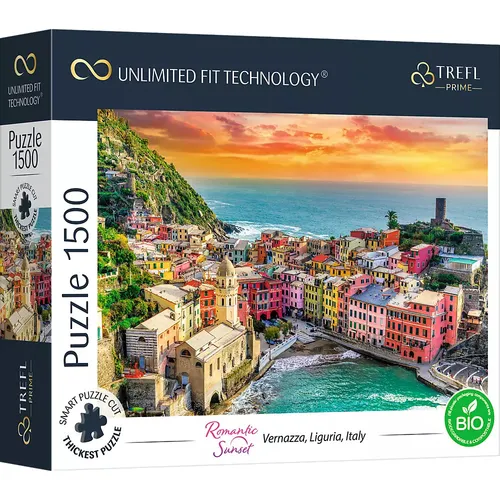 Puzzle 1500 UFT Romantic Sunset Vernazza Liguria Italy 26196 Trefl 5900511261967