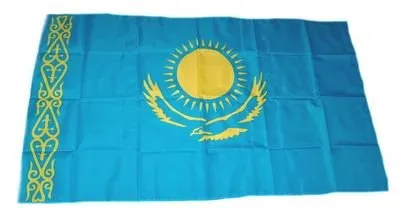 FahnenMax Fahne/Stockflagge Kasachstan 30 x 45 cm Flagge