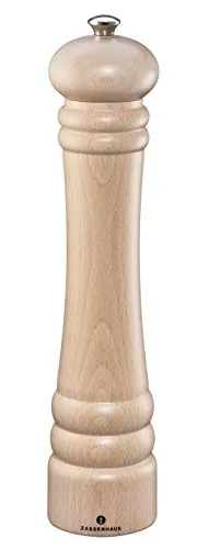 Zassenhaus Salzmühle Berlin Buche natur Mahlwerk aus Hochleistungskeramik, Made in Germany, Maße: H: 30 cm, D: 6 cm, 020076