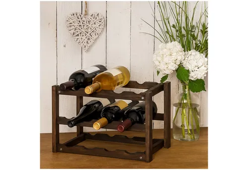 HTI-Living Weinregal Weinregal aus Holz für 12 Flaschen, Stück 1-tlg., Regal für 12 Flaschen